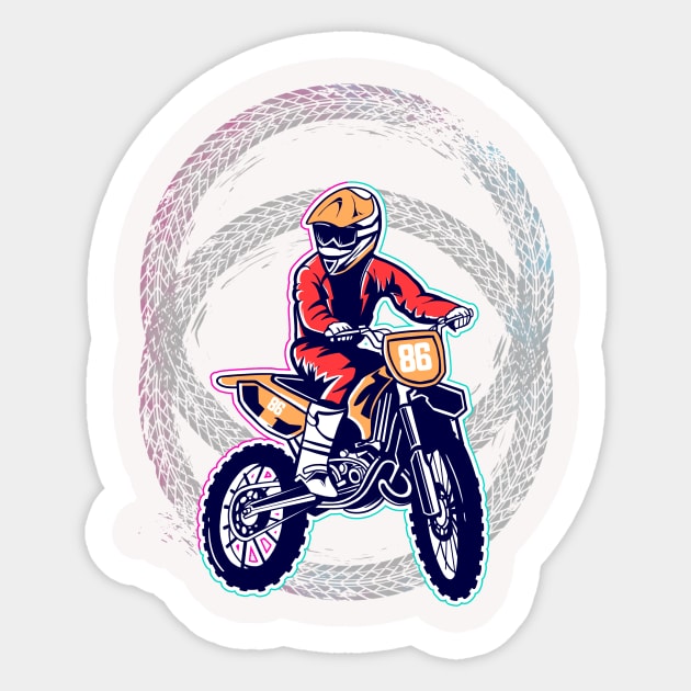 Motocross Sticker by Eoli Studio